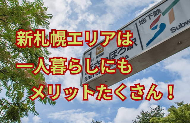 新札幌,一人暮らし,札幌,おすすめ,治安